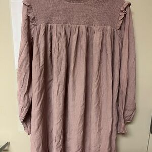 Pink Long Sleeve Dress